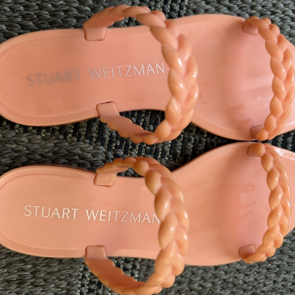 Stuart Weitzman Coral Braided Sandals New